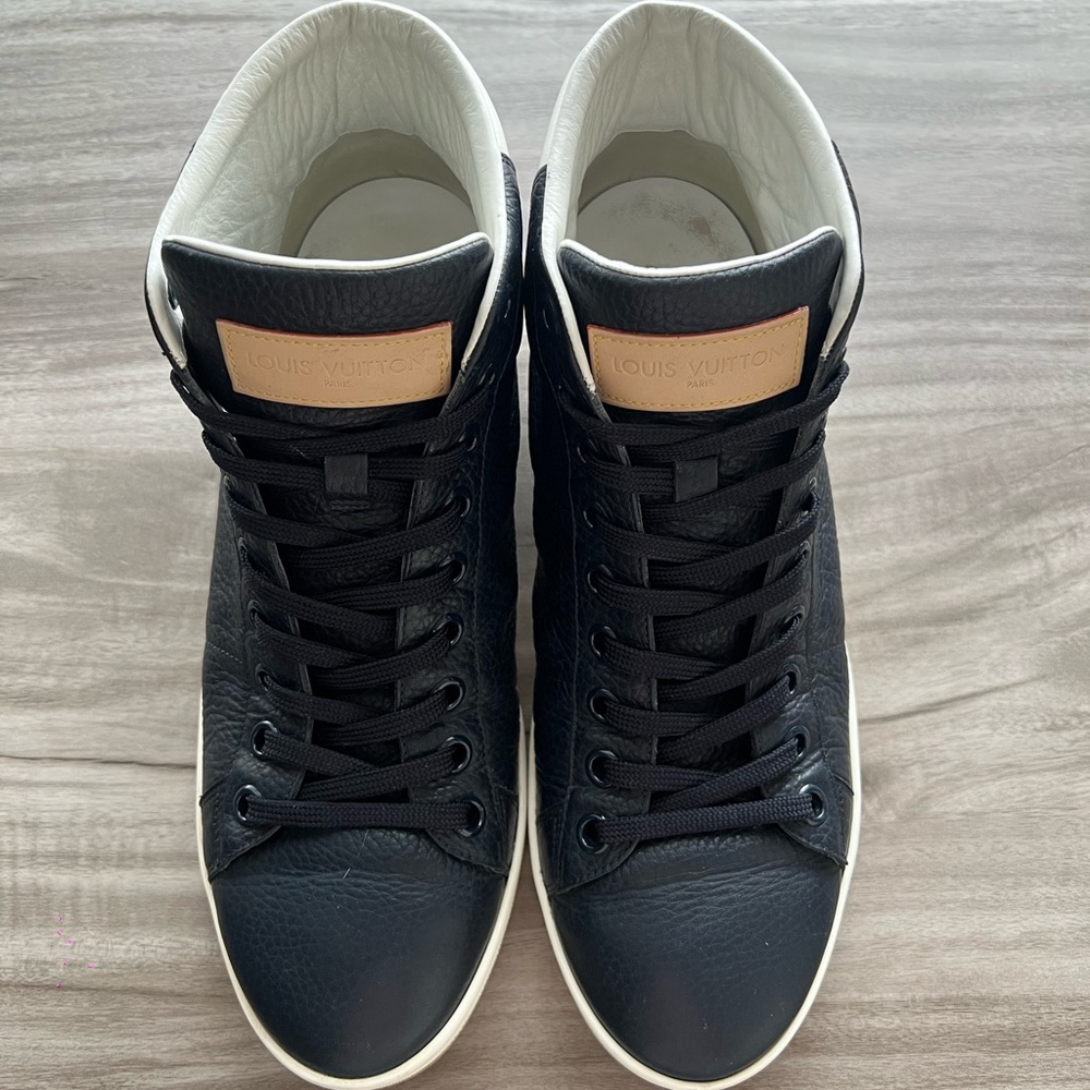 Louis Vuitton Tattoo Navy Blue LV Monogram High Size 9.5 Mens (LV 7.5) - Picture 5 of 11